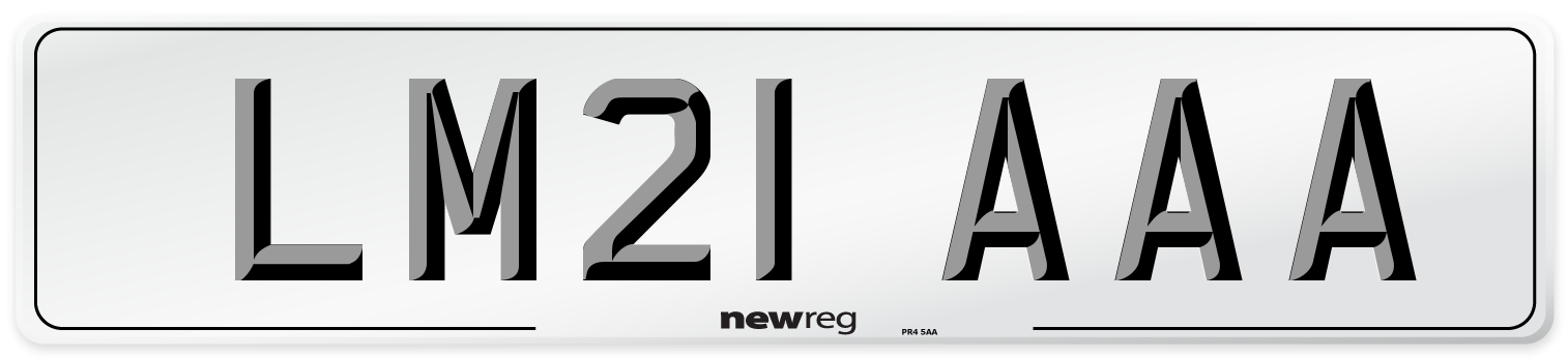 LM21 AAA Number Plate from New Reg